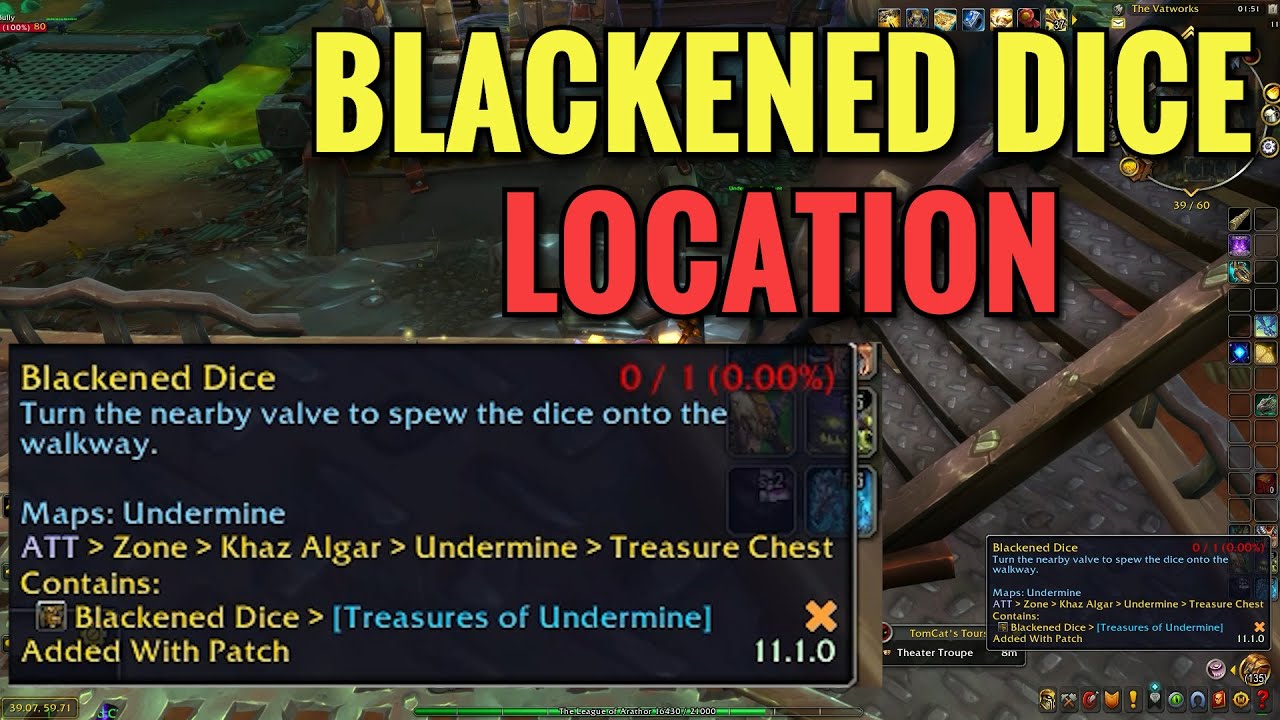 Blackened Dice Treasure Location (Treasures of Undermine) (WoW TWW)
