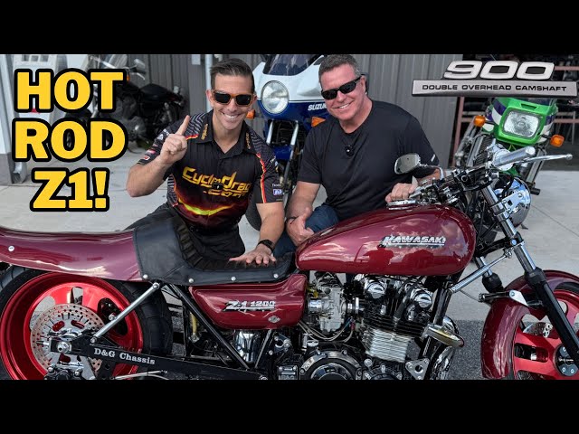 KUSTOM KULTURE 18:アスカ・ラングレー Most Incredible Kawasaki Z1 Hot Rod Street Build! 🤯 - YouTube