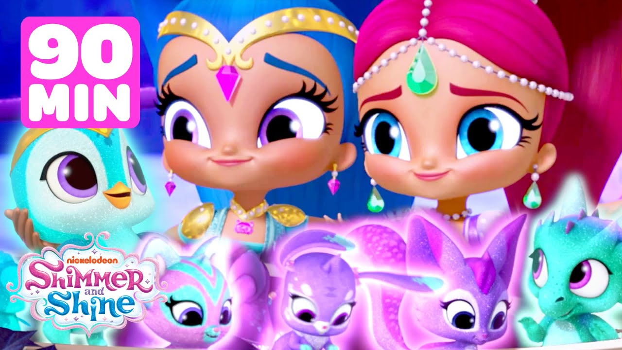 Shimmer & Shine Team Up For Baby Animal & Genie Rescues! w/ Leah | 90 Minutes | Shimmer and Shine
