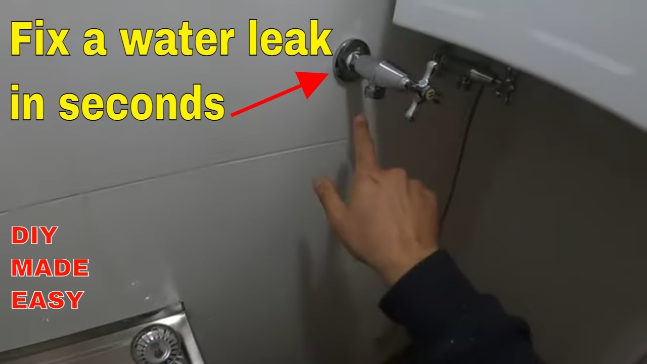 How to fix leaking dripping tap - washing machine washer - YouTube