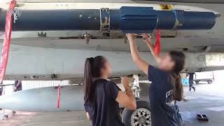 F-16I Sufa Of The Israeli Air Force To Strike Targets In The Gaza Strip.