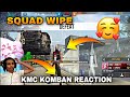 Akku vs kmc komban full squad  op squad wipe live reaction  10 finger power