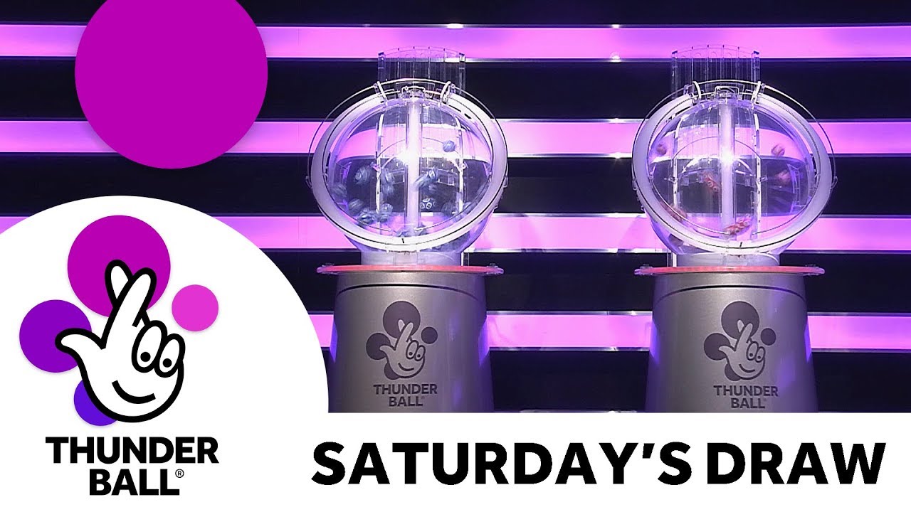 The National Lottery ‘Thunderball’ draw results from Saturday 5th January 2019