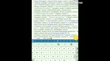 How to make rock paper scissors game in python #shorts