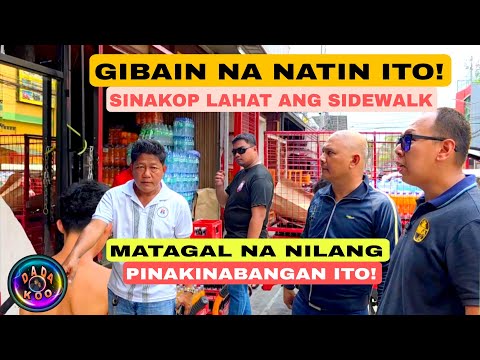 OPLAN GIBAAN! Matindi ito! Inari na ang buong sidewalk!