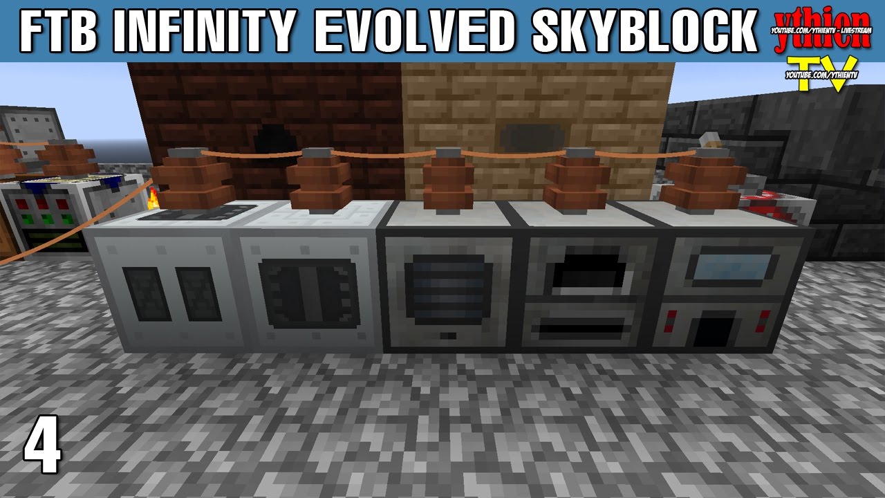 FTB Infinity Evolved Skyblock 04 - Máy Móc và Cây Trồng - YouTube