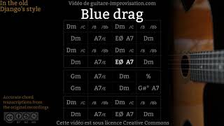 Blue Drag (110 bpm) - Gypsy jazz Backing track / Jazz manouche chords