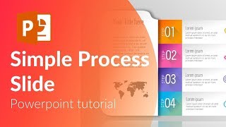 Animated 4 step process slide. Powerpoint tricks