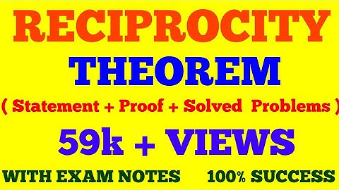 RECIPROCITY THEOREM || STATEMENT AND PROOF OF RECIPROCITY THEOREM | BASIC ELECTRONICS | WITH NOTES |