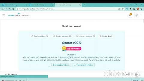 INTERNSHALA PYTHON FINAL TEST ANSWER