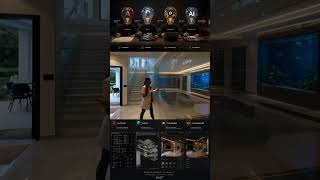 Realistic Render interior with AI influencer #luxuryhomestour #render #architecture #interiordesign