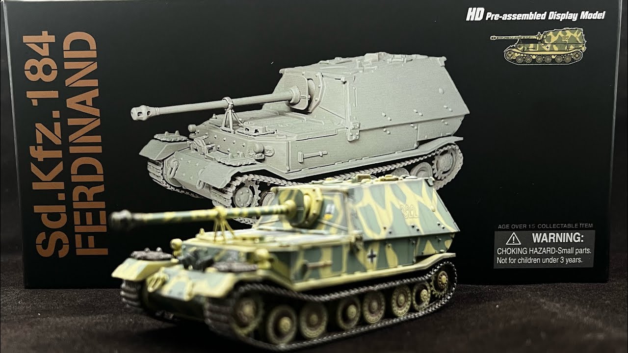 Dragon Armor – 1/72 – FERDINAND Avec Zimmerit – S.Pz.Jg.Abt. 653 – Réf 60209