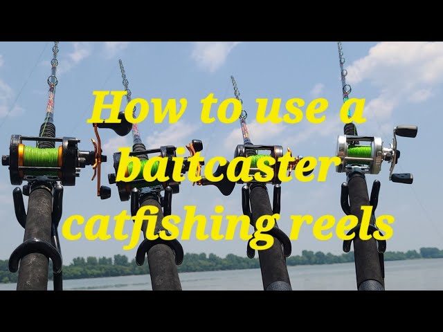 How to use a baitcaster reel for catfishing. An easy how to application.  #fishingtips #fishingreels 