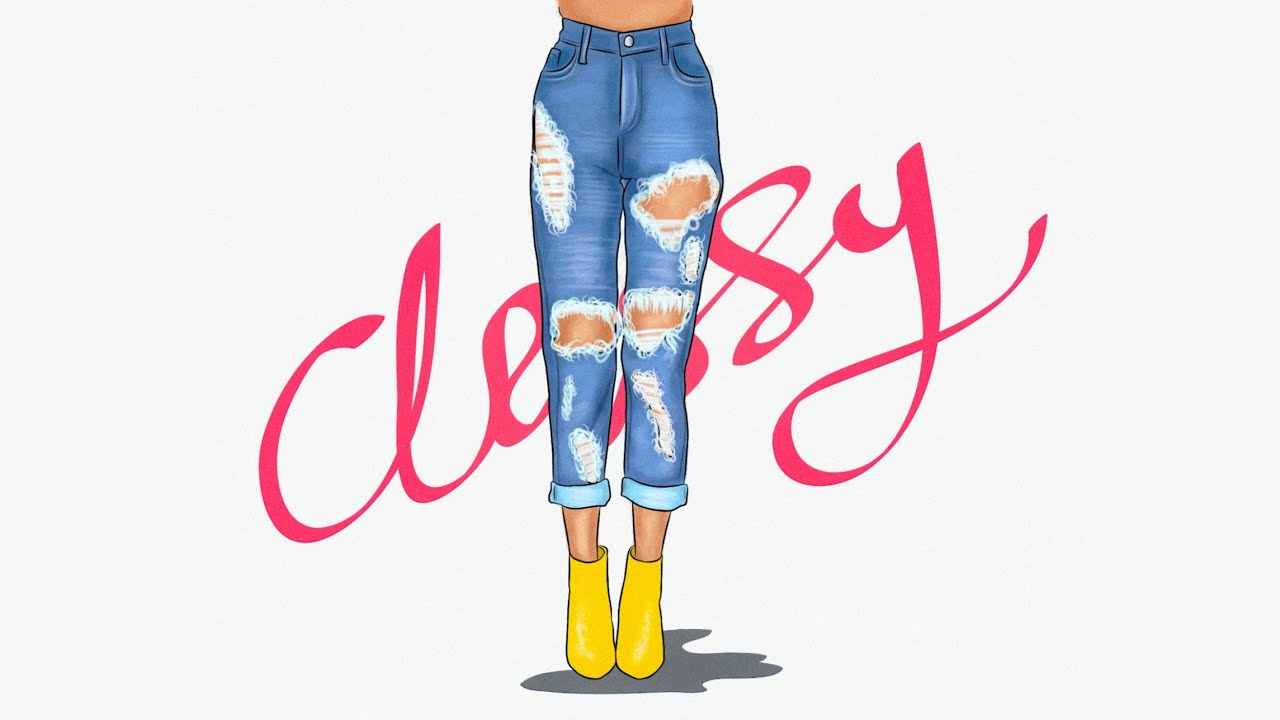 Ripped jeans Tutorial // Adobe draw - YouTube