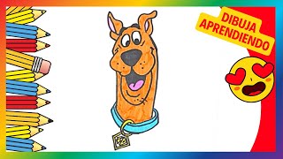 Como Dibujar a SCOOBY DOO 🐶🐕🎨 Facil y Aprendiendo INGLES para Niños