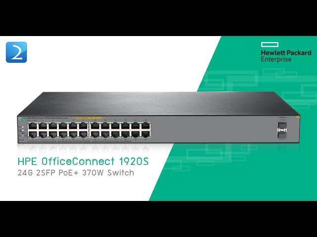 HPE Office Connect Switch 1920s Configuration & VLAN Configuration |  Configure Switch HPE 1920s - YouTube
