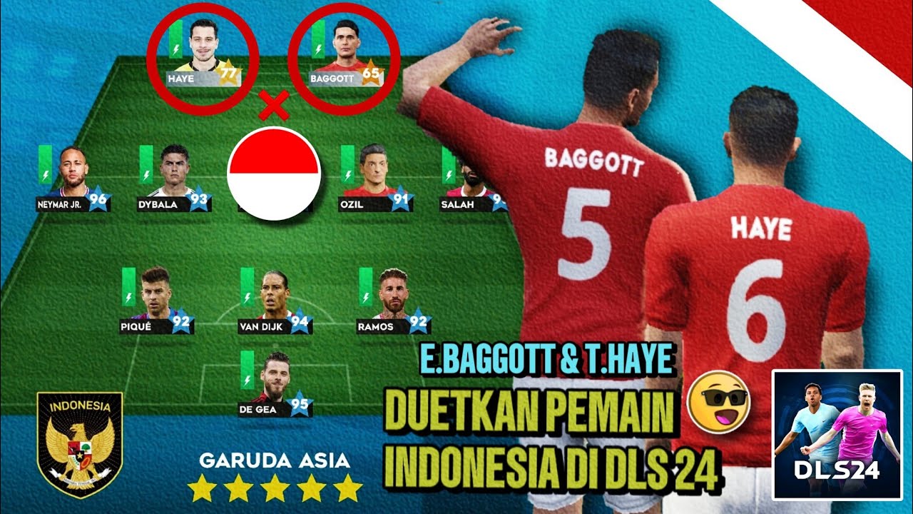 DUETKAN 2 PEMAIN TIMNAS INDONESIA DI GAME DLS 2024! ASLI GACORR PARAH ...