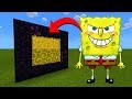 How to make a portal to the evil spongebob dimension in minecraft