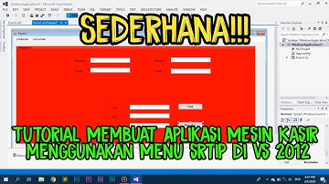 Tutorial Buat Aplikasi Mesin Kasir sederhana Dengan Menu Strip | Visual Studio 2012