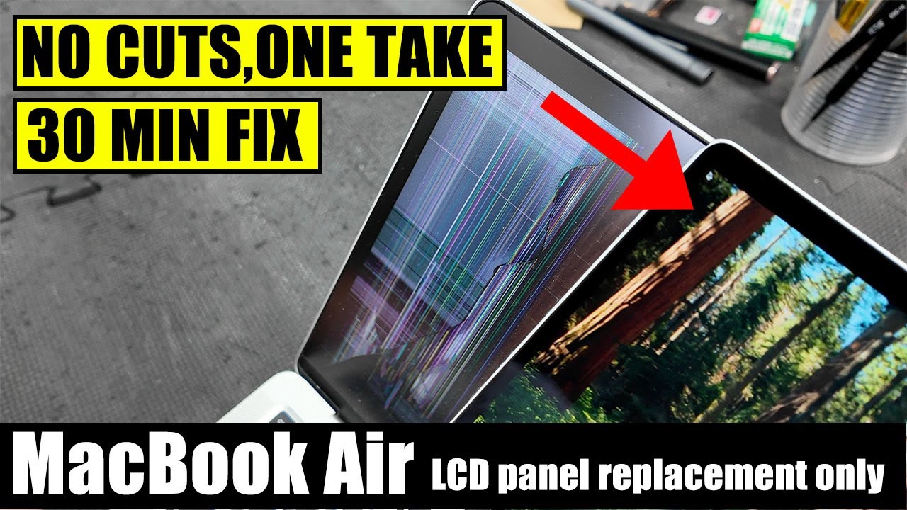 MacBook Air M1 Screen Repair | LCD Panel Replacement in 30 Mins (No ...
