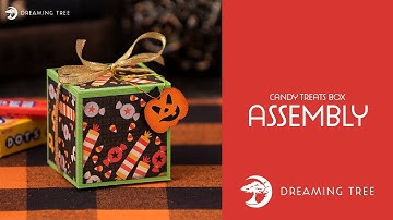 SVG File - Candy Treats Box - Assembly Tutorial (For Cricut, Silhouette, and ScanNCut)