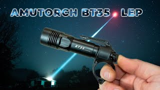 Amutorch BT35 Tactical Laser Flashlight (LEP), 1371m Range, Smallest 18650 Model