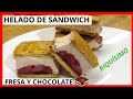 HELADO SANDWICH/  HELADOS GOUERMET / HELADO DE FRESA Y CHOCOLATE/helados caseros cremosos