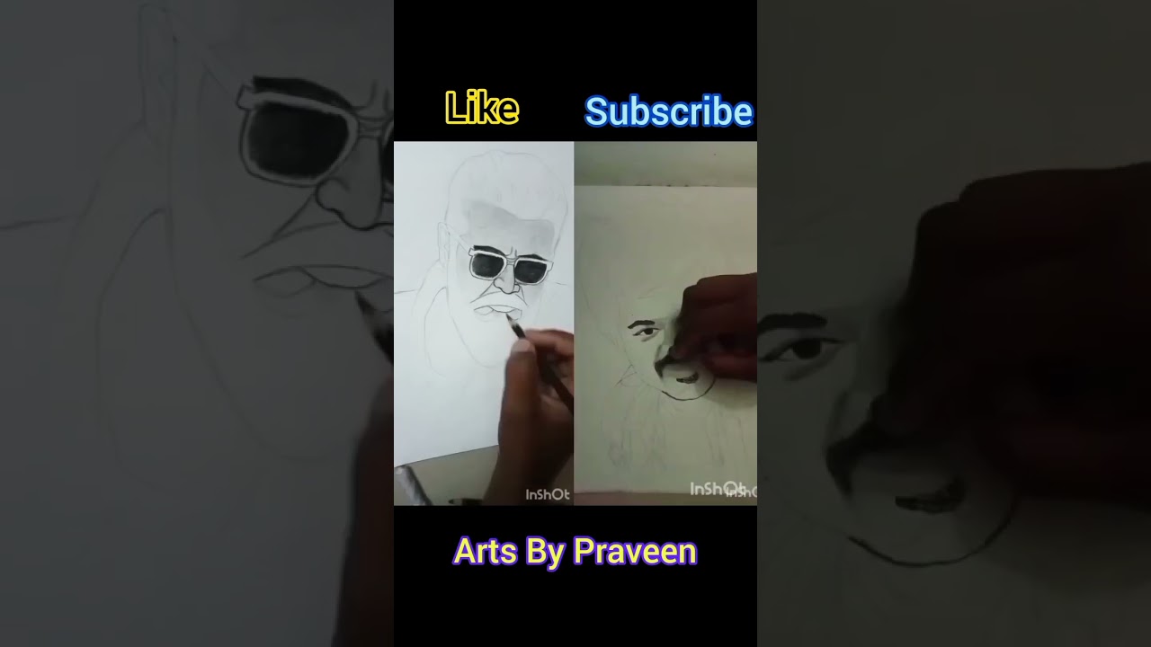 Thala vs Thalapathy Drawing 
