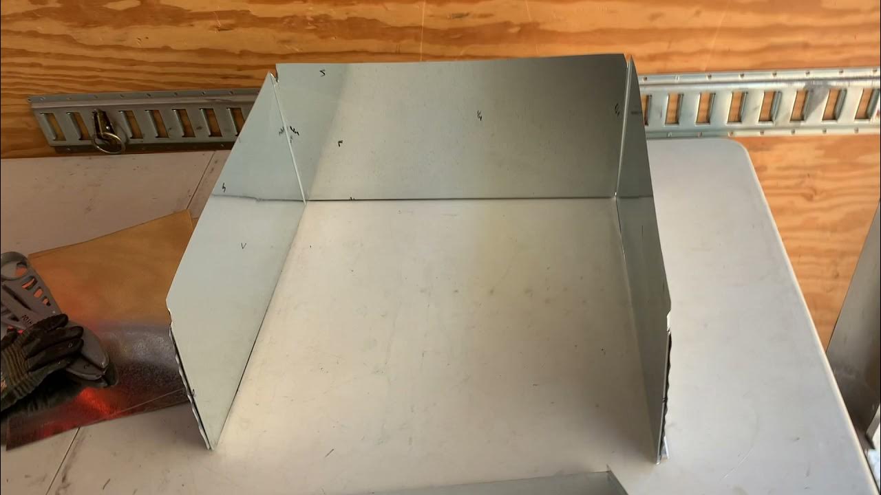 Making a Sheet Metal Plenum Transition YouTube