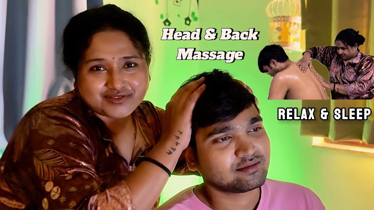 Monalisa gives me a perfect head and upper body massage | ASMR Indian Massage