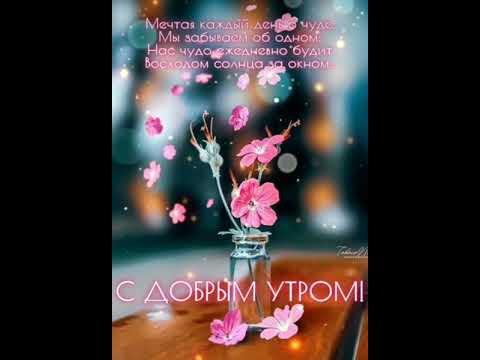 С добрым утром.