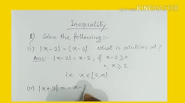JEE MATH On INEQUATIONS.  How to solve Modulus based equations ??