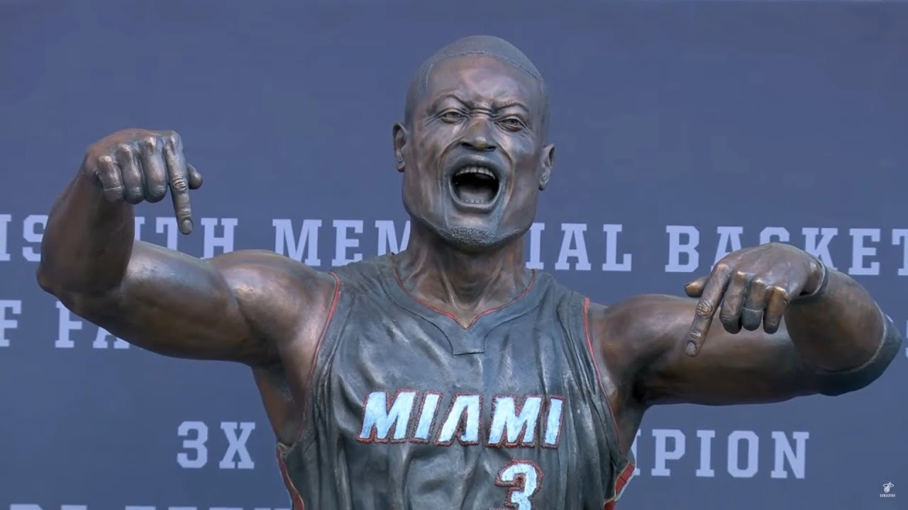 Dwyane Wade 1st Miami Heat Players In History To Receive A Statue [VIDEO]
