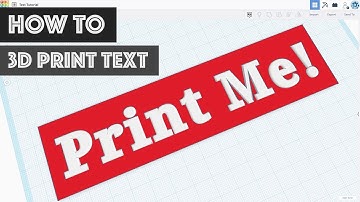How to 3D PRINT TEXT - 3 Ways to Generate 3D Printable Text and Logos