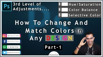 How To Change & Match Colors In #DigitalPrint | Selective Color Adjustment Layers in Hindi | Part 1