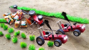 diy tractor stuck in mud with parle g || mini science project ||  @MiniCreatorYt  @xfarmer01
