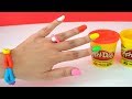 Plastilina Play Doh haciendo Uñas Coloridas y Accesorios Divertidos!!! TotoyKids