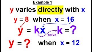 Algebra - Ch. 33: Variation (4 of 13) Example 1