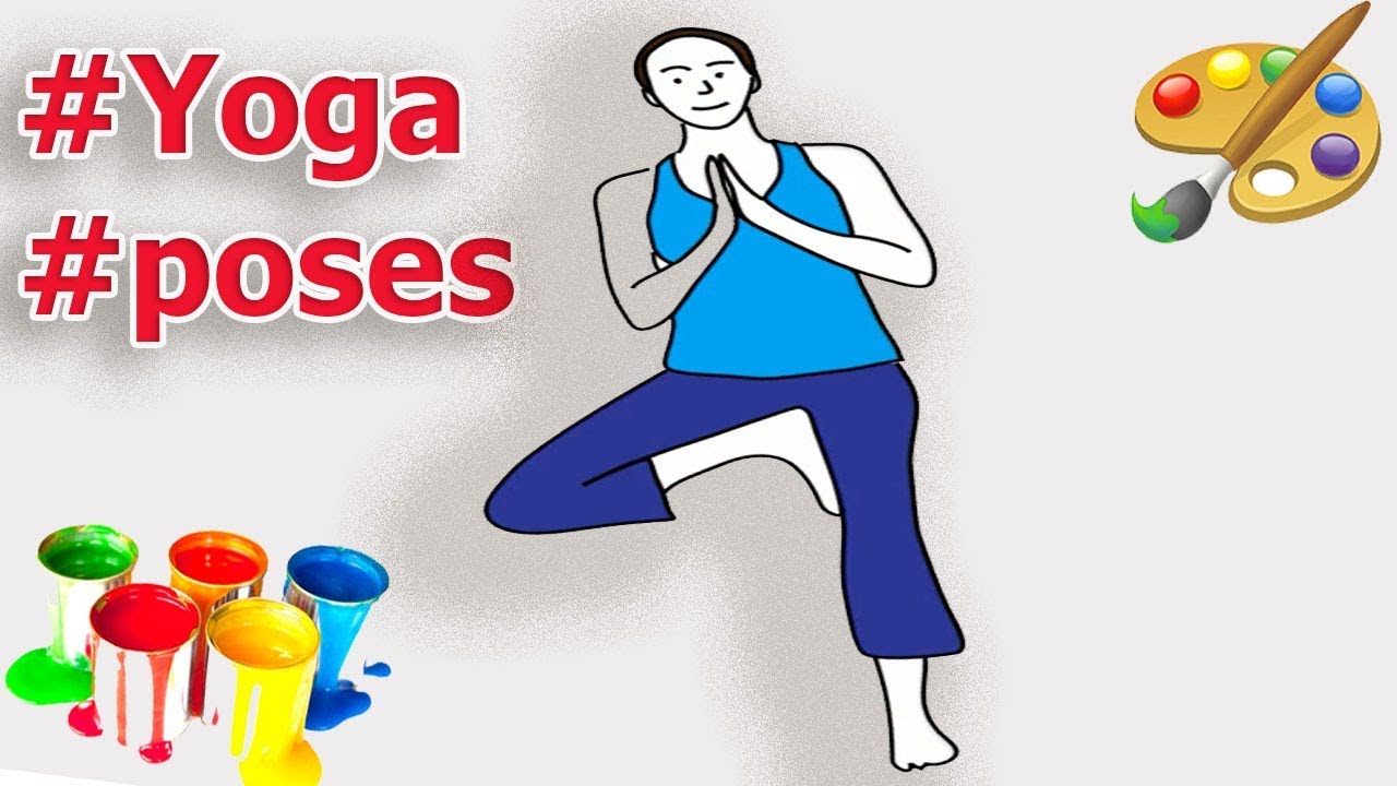 Yoga Poses Draw Stap By Stap | Yoga - YouTube