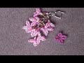 Tutorial:  Lilac Flower. МК  как сделать Цветок сирени из бисера.