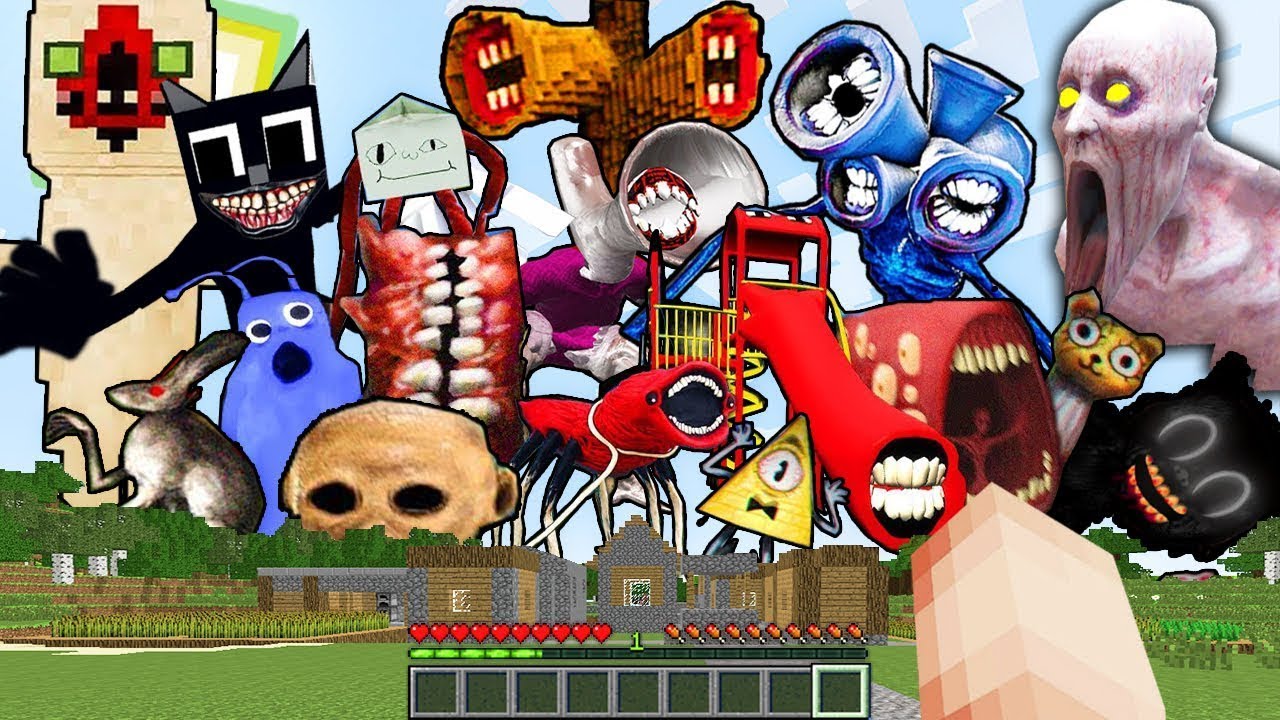 майнкрафт монстры моды тревораихендерсона. майнкрафт творения тревора хендерсона. тревор хендерсон монстры в майнкрафте. сиреноголовый монстр тревор хендерсон в майнкрафте. Trevor henderson addon.