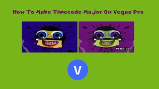 How To Make Timecode Major On Vegas Pro