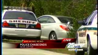 Man in custody after high-speed chase ends in Jupiter