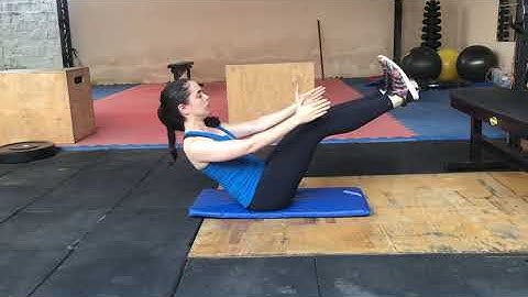 Abdominal isométrico sentado