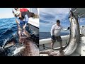 Most Satisfying Sea Fishing Videos Giant Bluefin Tuna & Swordfish Fishing skill By Handline on Sea