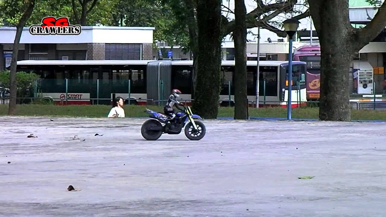 Venom VMX450 RC motorcycle with e-gyro - motard dirt bike slow speed trial