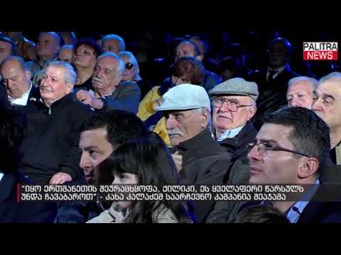 კახა კალაძემ საარჩევნო კამპანია შეაჯამა