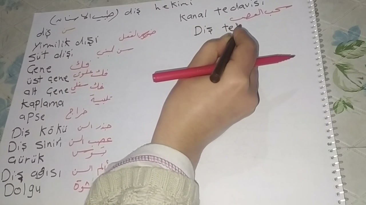 كل ما نحتاجه عند طبيب الأسنان في اللغة التركية بأذن الله 💙💙🌼