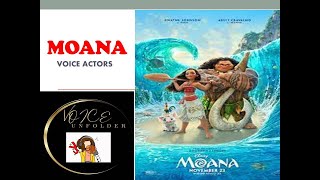 Moana voice actors