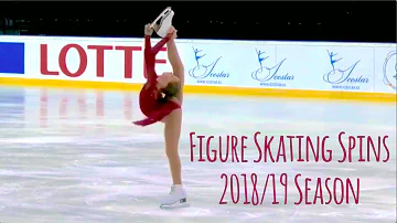 Best Spins of Figure Skating 2018/19 (feat. senior, junior, novice ladies)